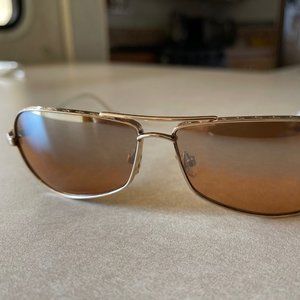 Chrome Hearts Sunglasses with Gold Frames and Gradient Lenses!